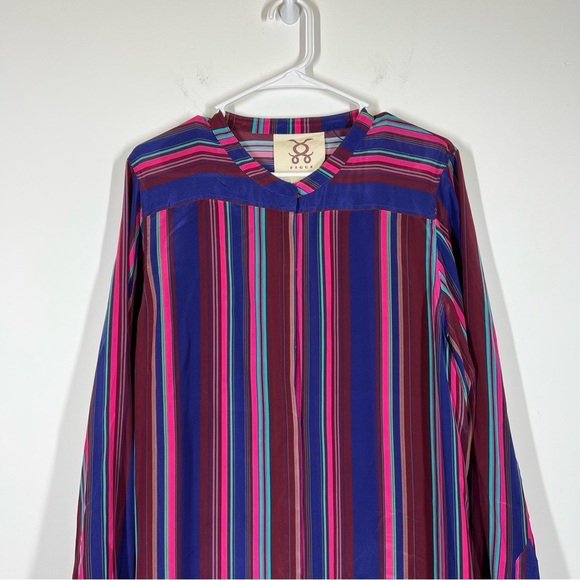 Figue 100% Silk Elena Striped Dress Size XL - Picture 4 of 12
